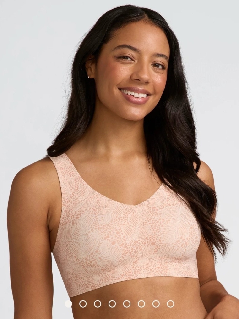 Evelyn and Bobbie Printed Lace Defy Wireless Bra